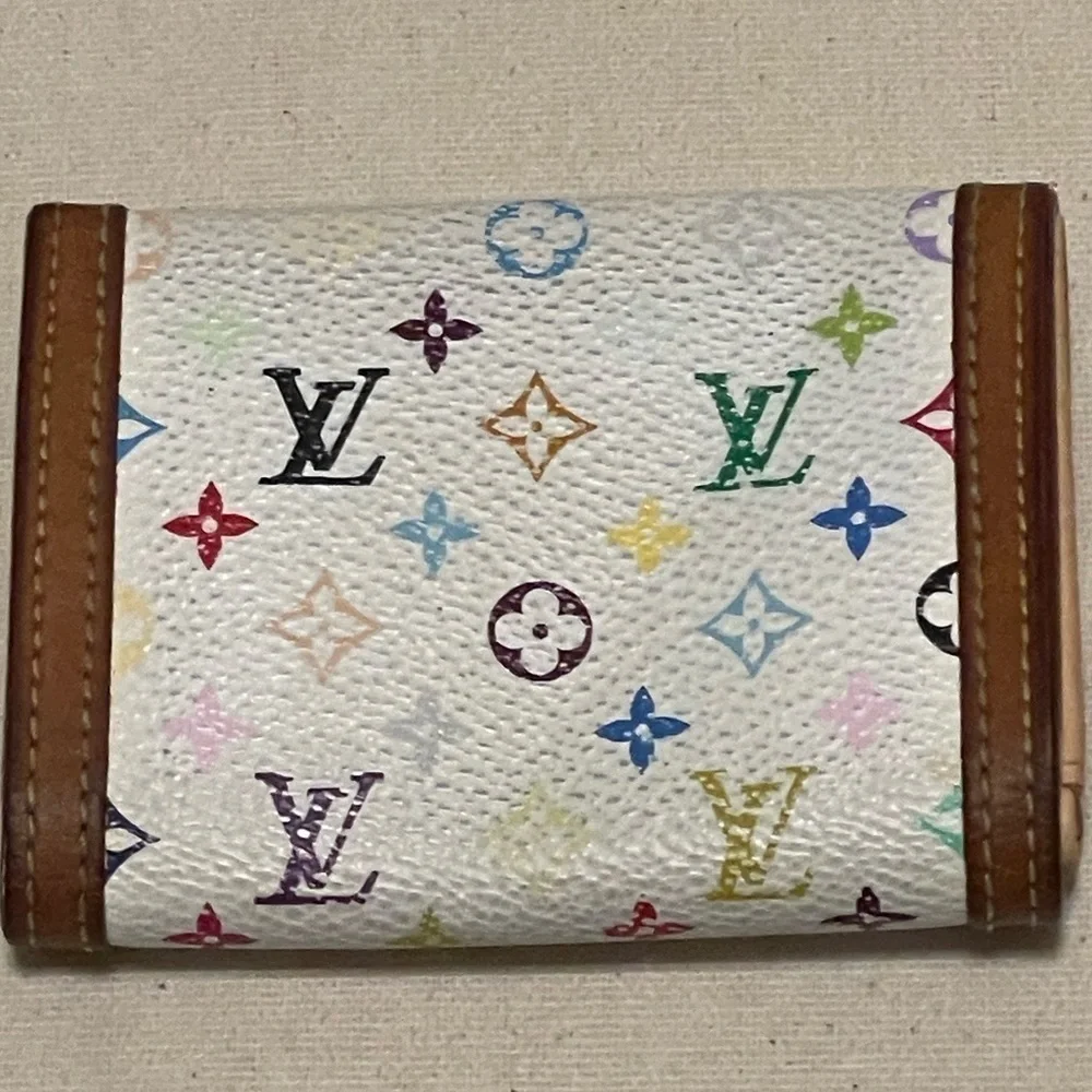 Louis Vuitton Monogram Multicolor Porte Monnaie Coin Purse / Wallet